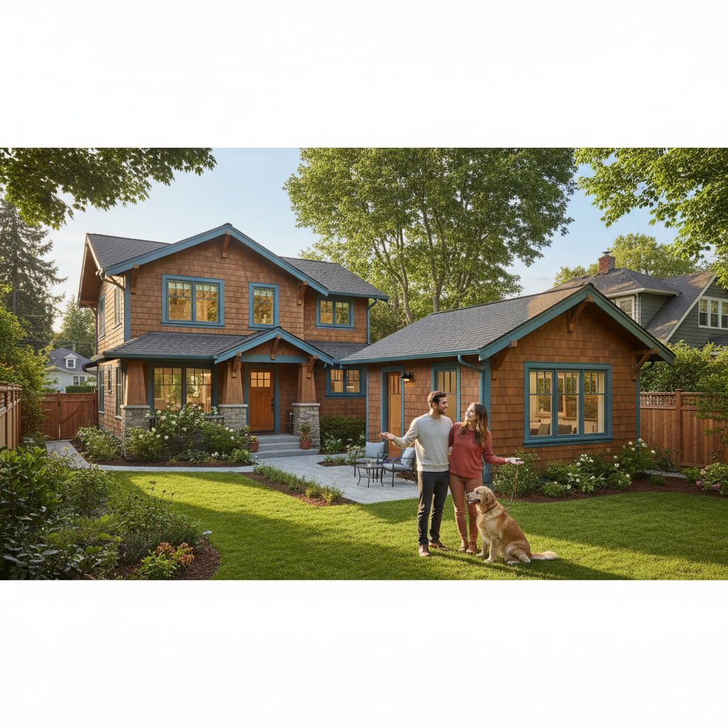 Detached ADU and casita addition integrated with home remodel